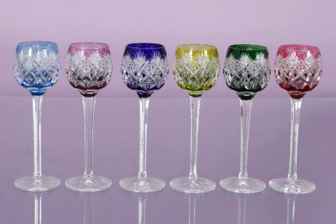 Service Florence, 6 verres à vin du Rhin