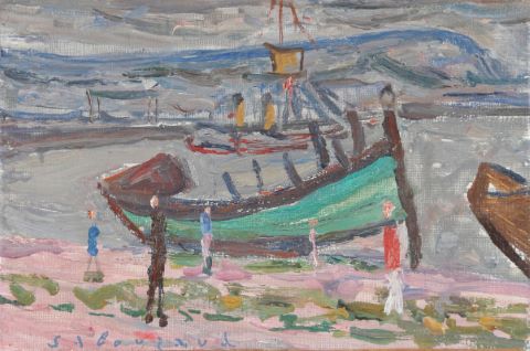 Scène de port