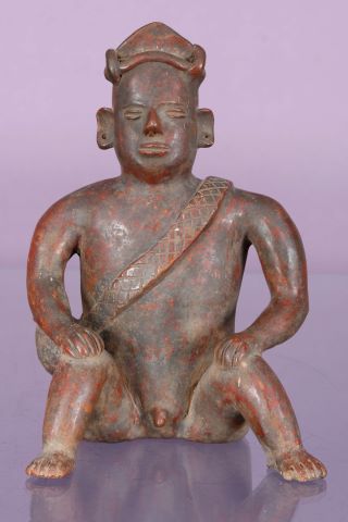 Colima IIe siècle, Mexique Homme assis
