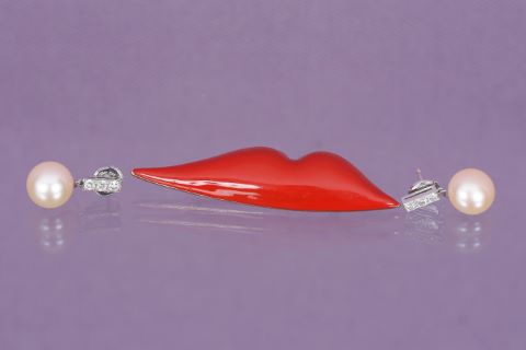 Paire de pendants d’oreille