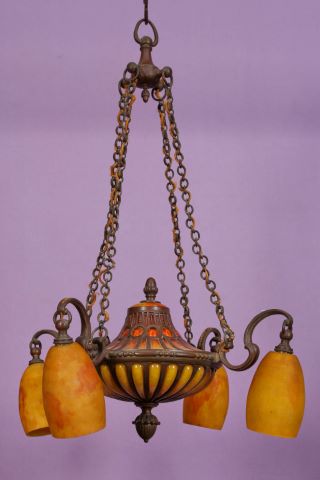 Daum Nancy Lustre à 4 bras de lumière