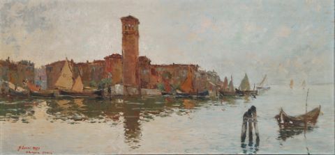 Vues de Venise [paire d’œuvres]