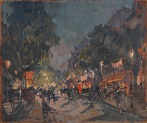 Rue de Paris la nuit
