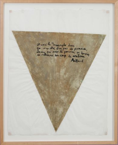 Et voici le triangle d'eau..., Artaud painting