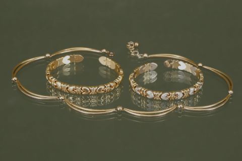 2 bracelets cœurs
