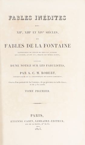 LA FONTAINE (Jean de).