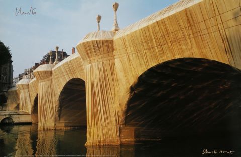 The Pont Neuf wrapped, Paris
