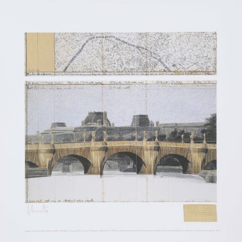 The Pont Neuf wrapped, Project for Paris, I8