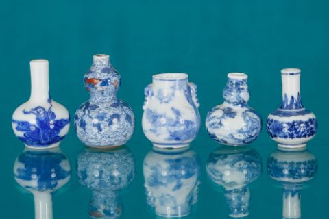 5 vases miniatures