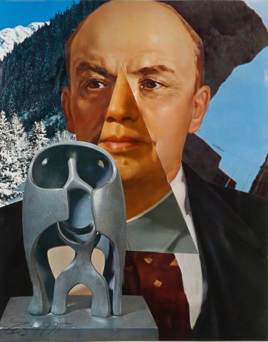 Portrait de Lénine/Mao