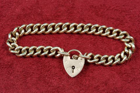 Bracelet cadenas cœur