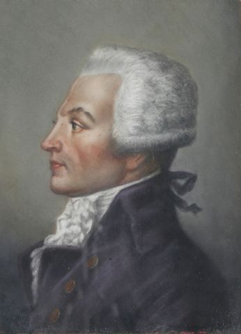 Portrait de profil de Maximilien de Robespierre