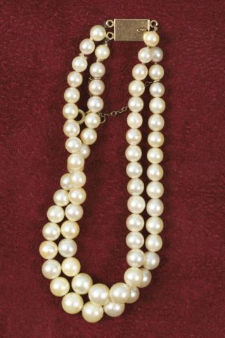 Bracelet de perles à 2 rangs