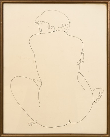Femme nue de dos