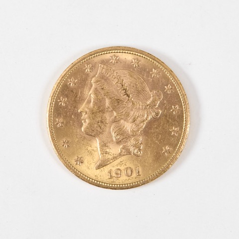 1 pièce de 20 dollars Liberty Head