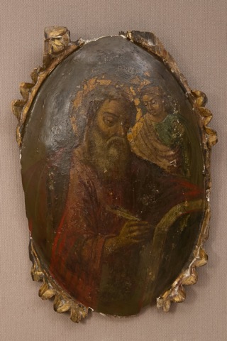 Icône ovale de Saint Mathieu évangéliste