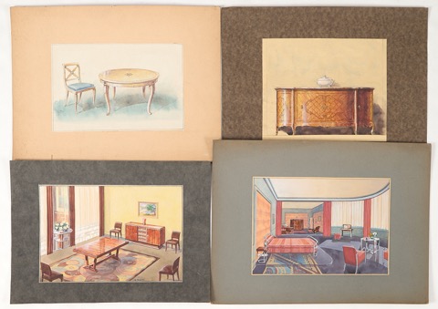 Ensemble d'études et projets de décoration [33+1]