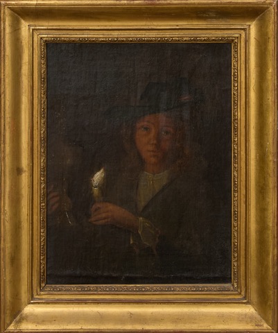 Jeune homme à la bougie