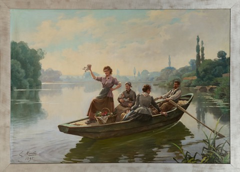 L'Arrivée en barque